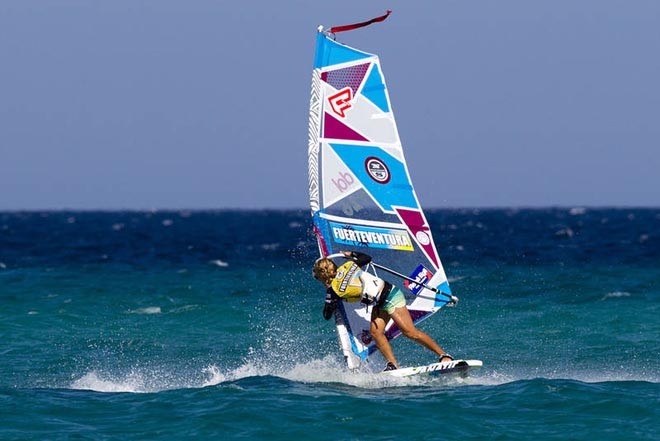 Yoli on form - PWA Sotavento Fuerteventura World Cup 2012 ©  John Carter / PWA http://www.pwaworldtour.com